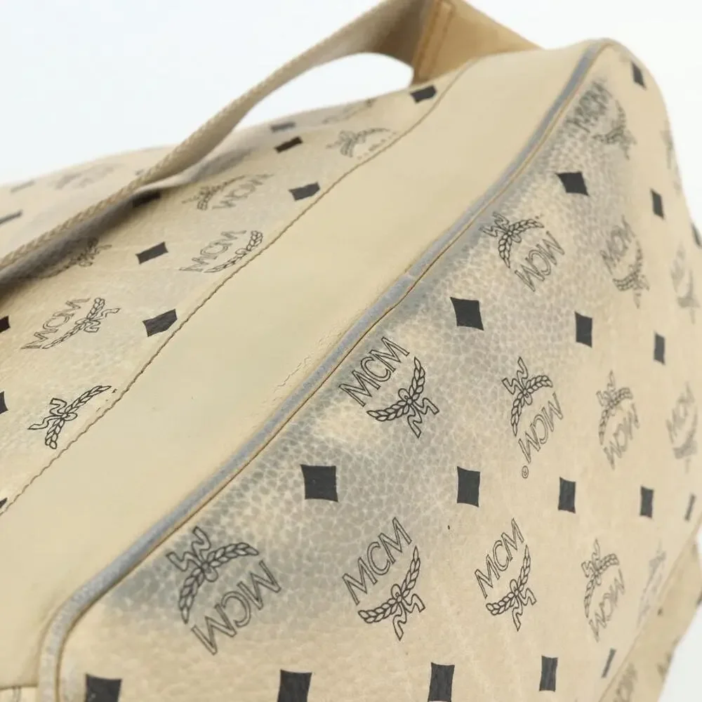 MCM Visetos Logogram Backpack Beige